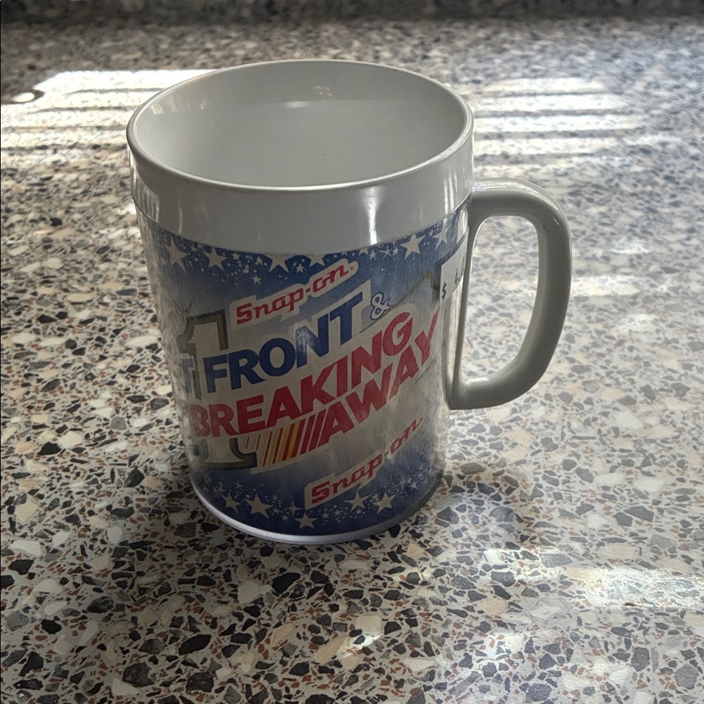 Snap-On White and Blue Racing Mug